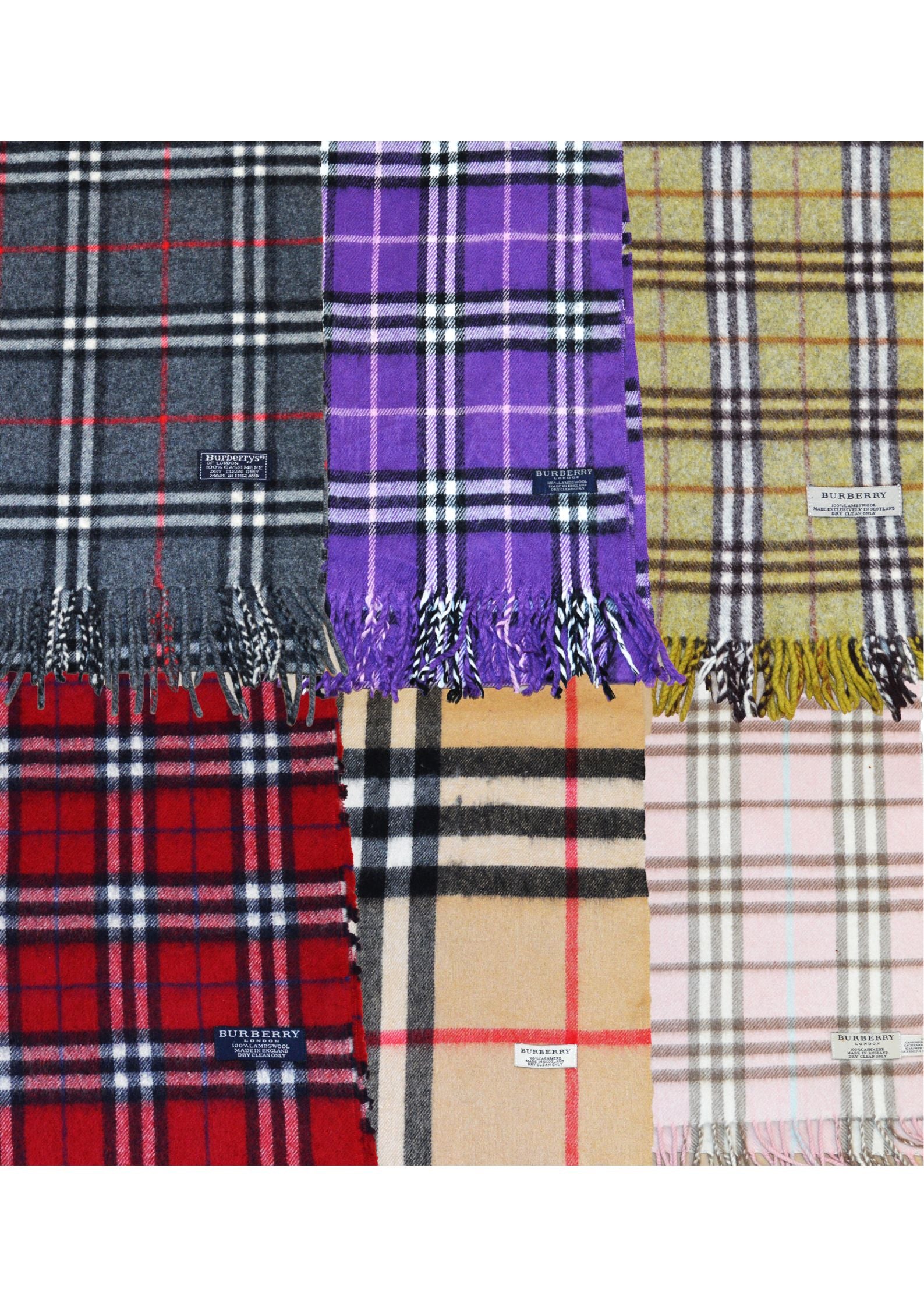 30x BURBERRY SCARVES MIX
