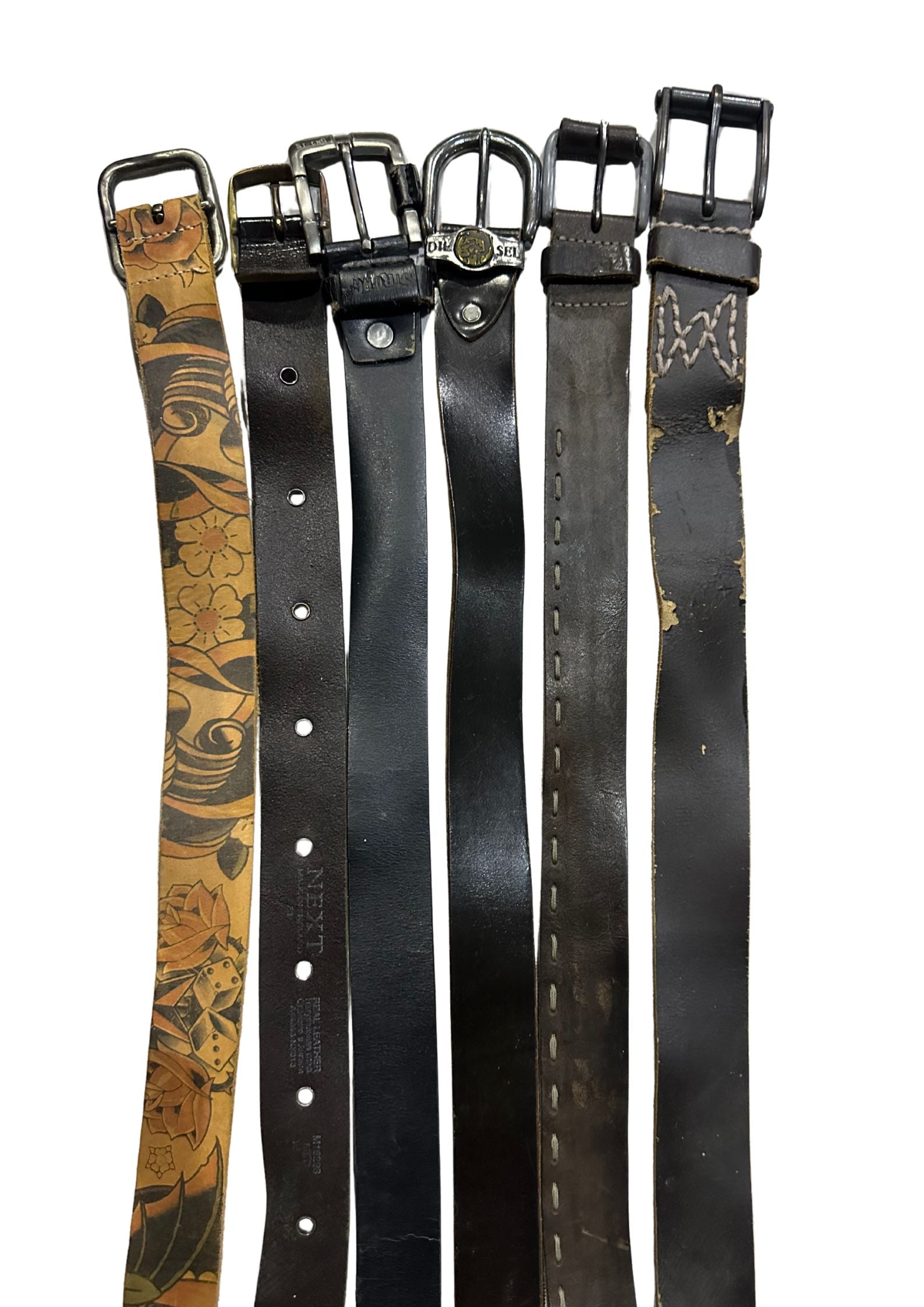 50x Leather Belts Mix
