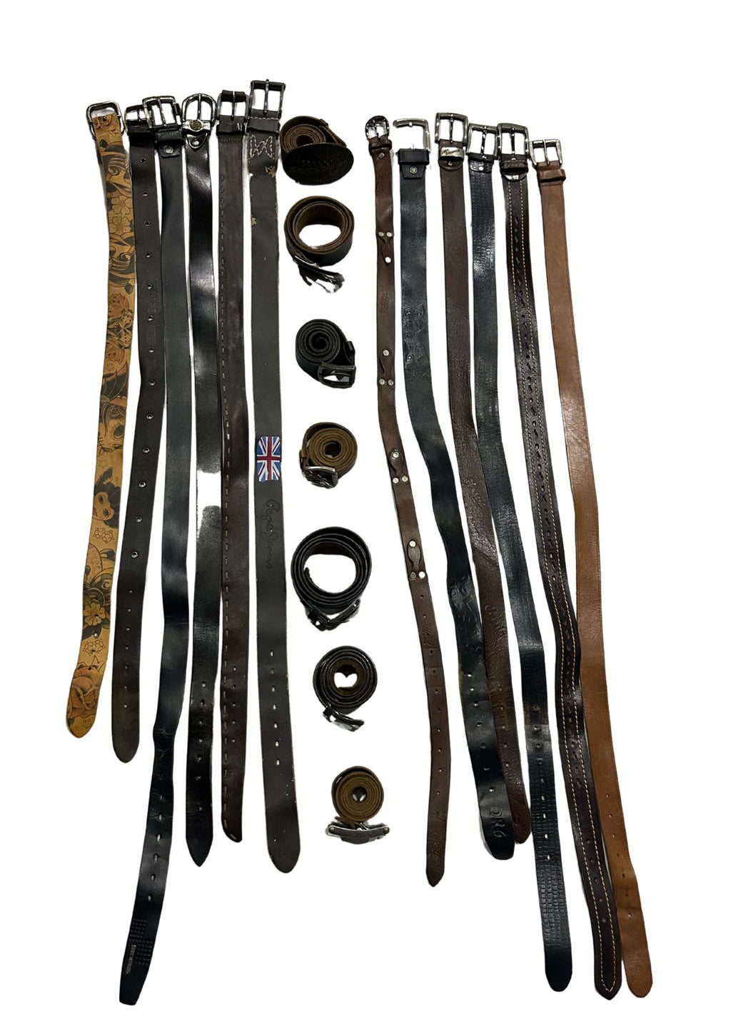 50x Leather Belts Mix